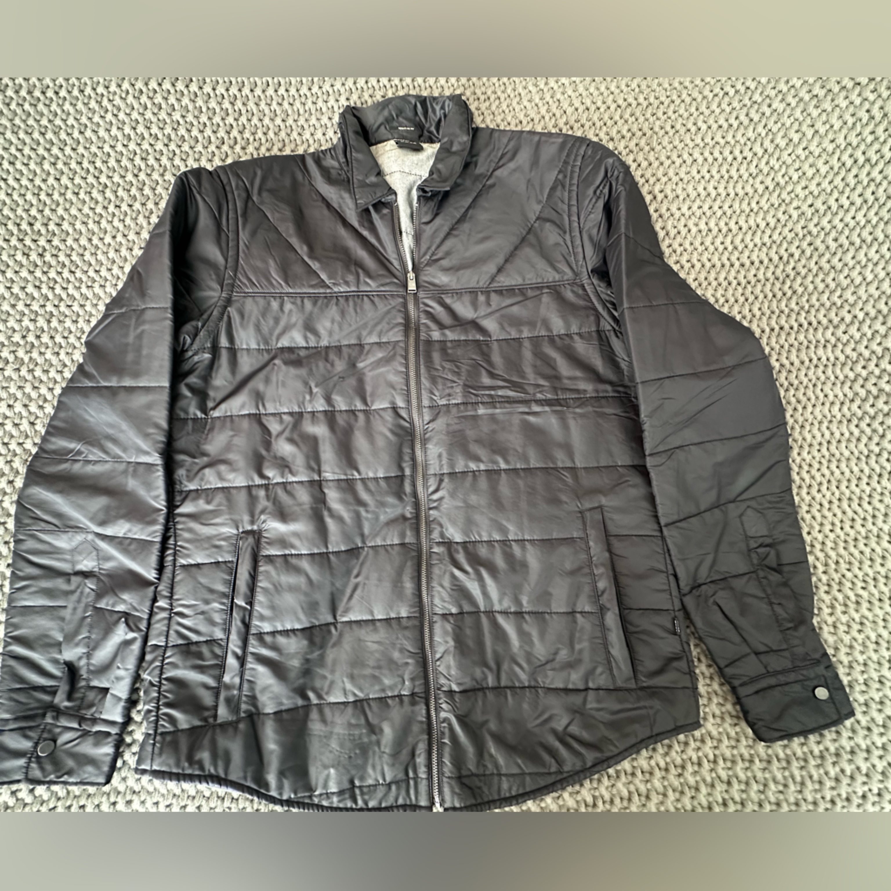 Men’s Boss Quilted Puffer Jacket. Size Large